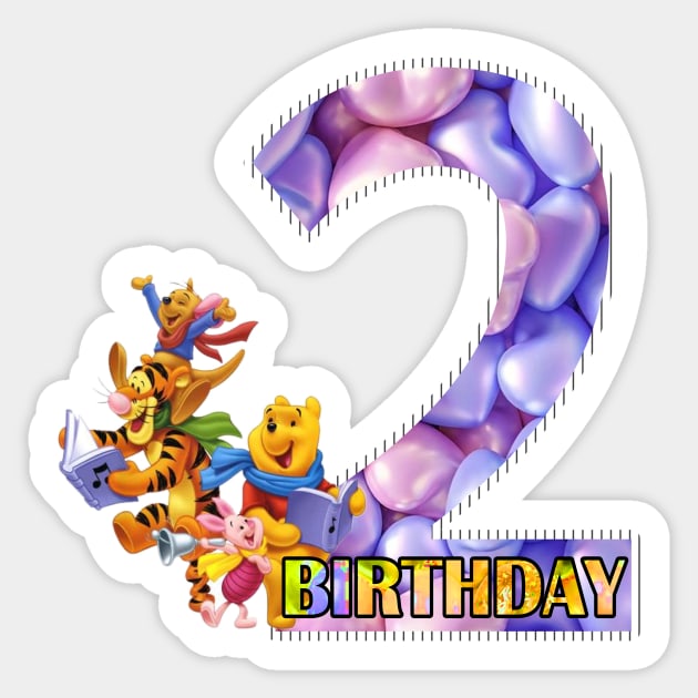 2nd birthday Sticker by Alraziq